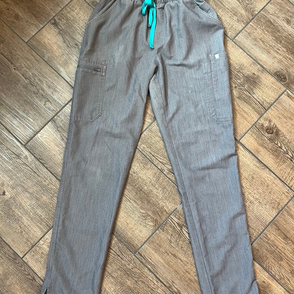 FIGS Technical Collection High Waisted Dowa Graphite Scrub‎ Pants Women's XS